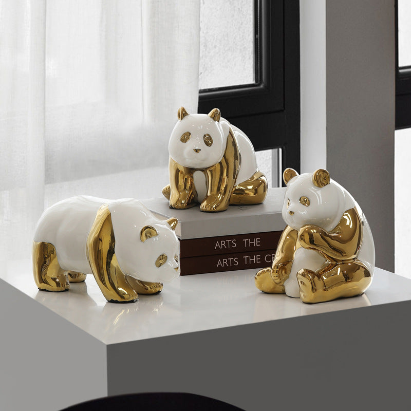 Pandas Jewelry Cute ceramic panda ornaments