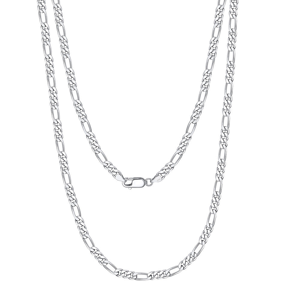 Pandas Jewelry Simple chain necklace Figaro chain necklace